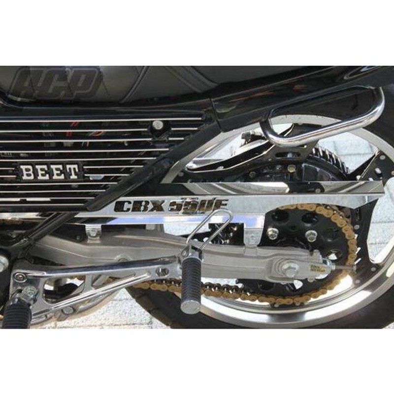 貴重cbx400fチェーンカバー　NC07 楽天市場】CBX400F ロゴ入メッキチェーンカバー NC07 TSH HONDA