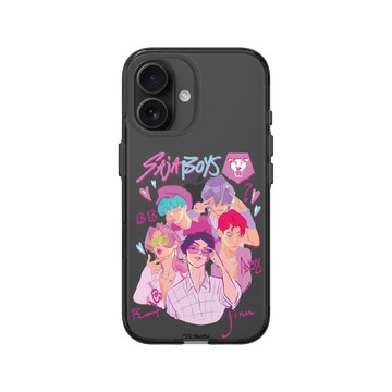 iPhone 16 Clear (相機按鈕) 酷墨灰 - Kpop 獵魔女團 - Soda Pop