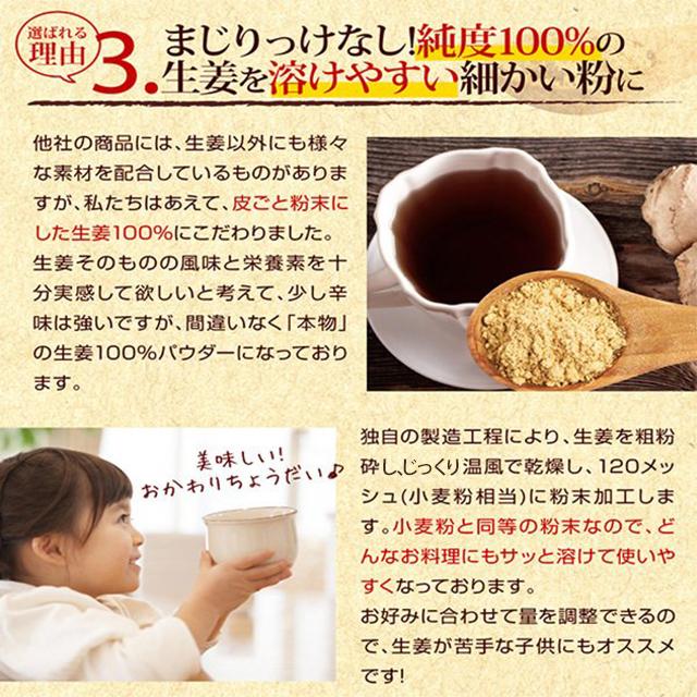 期間限定セール 生姜 長崎県産 しょうが パウダー 60g×2袋 純度 国産100% 長崎県諫早産生姜 まるごと低温乾燥 グルメ 食べきり 使い切り 送料無料