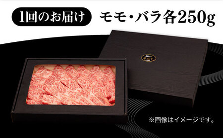  壱岐牛 焼肉用 モモ・バラ（カルビ） 500g《壱岐市》 肉 牛肉 焼肉 モモ バラ カルビ BBQ [JFE074] 114000 114000円