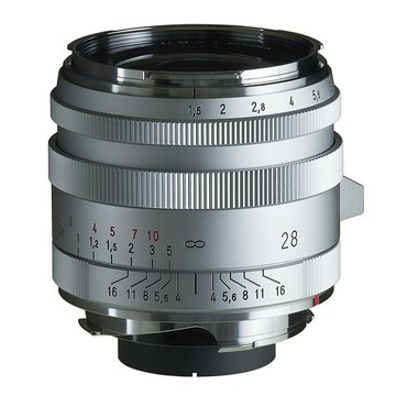 福倫達專賣店:Voigtlander 28mm F1.5 ASPH TypeI VM  銀色(Leica,M6,M7,M8,M9,Bessa,R2M,R3M,R4M,R2A,R3A,R4A)