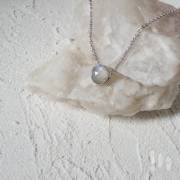 Lune Claire皎月之語 │ 925純銀 月光石 項鍊 LIM:M PROJECT