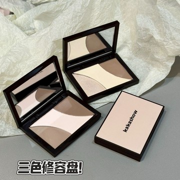 光影 三色 修容盤 輪廓 精雕 修容 立體 一體盤 陰影 鼻影 提亮 修飾 自然 不易飛粉 霧面 日常 通勤 新手友好X
