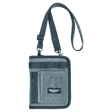 Matchwood Essential斜背護照包 – 多夾層 可斜背/頸掛  13.5 x 17 x 3cm  灰色