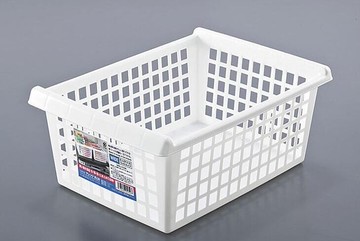 日本製【Sanada】雜物收納籃 白色