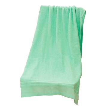 一品川流 方格牌 艷麗浴巾-70x130cm-綠色-1條入 (100%純棉)