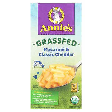 Annie's Homegrown, 草飼通心粉和經典切達乾酪，6 盎司（170 克）