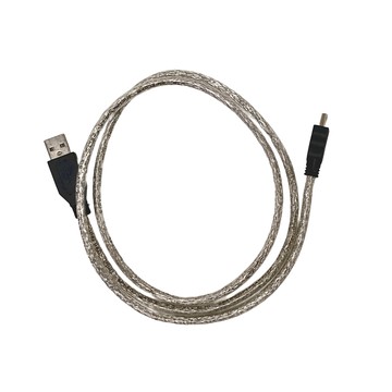 Cable A公 mini 5公 鍍鎳頭 48編屏蔽傳輸線 1M  1條