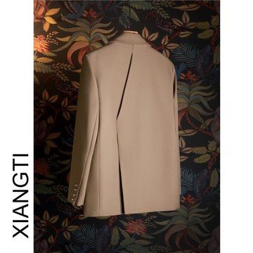 XT西裝外套女寬松春秋季2025新款輕奢休閑時尚卡其色韓版大氣炸街