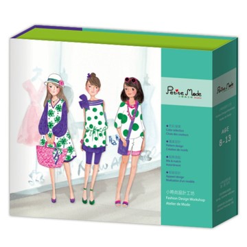 宅在家就能學設計【台灣小時尚工坊】小時尚設計盒《精裝版》色彩與圖案的搭配設計