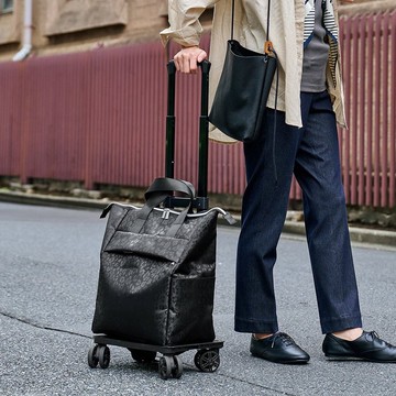 日本cocoro 印花多功能保溫保冷四輪摺疊購物車-18L-多色可選