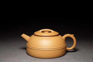 【腰玉線圓】炎黃大地藝術 龍山堂 傳統手工製壺 本山綠190cc