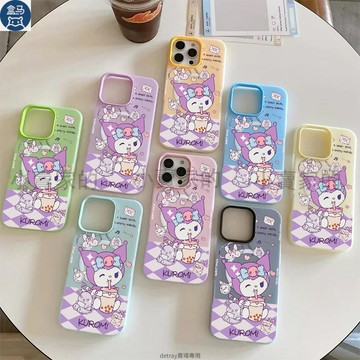 卡通庫洛米 膚感果凍磨砂磁吸手機殼 iPhone 17 16 15plus 14 13 12 11 Promax 保護殼
