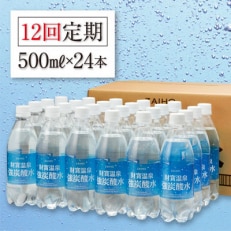 財寶温泉　強炭酸水500ml×24本 全12回