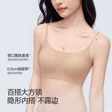 【兩件】隱形無痕美背內衣 小胸聚攏內衣 夏季薄款 超低方領內衣 細肩帶 提拉上托 防下垂內衣 無痕美背文胸罩