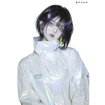 【5 月新品 3】07-124-0216 人物貼紙 賽博龐克風格