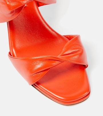 Aquazzura Twist leather wedge sandals