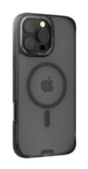 【HODA】柔石軍規防摔保護殼 MagSafe 磁吸款 iPhone 16 系列 ❮ iPhone 16 ❯ 銀河黑