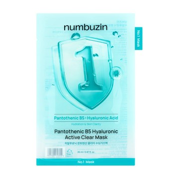 【Numbuzin】No.1 舒緩補水面膜 5入 #B5玻尿酸