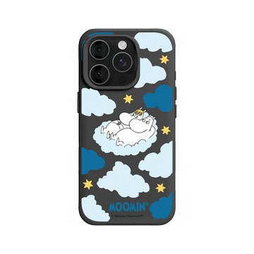 iPhone 16 Pro SolidX 黑 - Moomin - Moomin＆歌妮-雲上小戀曲