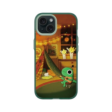 iPhone 15 Clear 憂墨綠 - 怪奇事物所 Incrediville - 烏克麗麗之夜