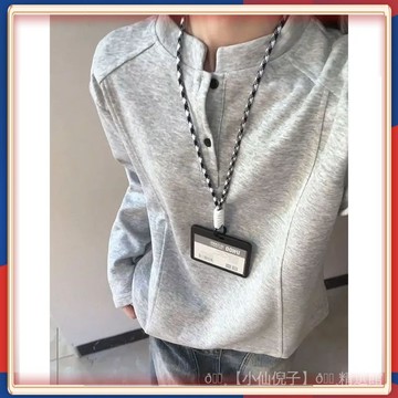 ✨台灣出貨  美式亨利領polo衫衛衣男女2026鞦鼕解構拚接大碼長袖t恤正肩外套 💎品質保證💎