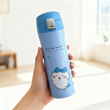 【吉伊卡哇】450ml彈蓋保溫瓶 小八貓