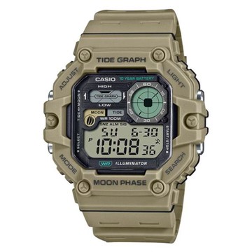 Casio 男士海洋運動重裝風格手錶 WS-1700H-5A 卡其色