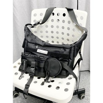 MEDKAI原創自制機能斜挎包男潮牌大容量單肩書包酷帥休閑工裝包女