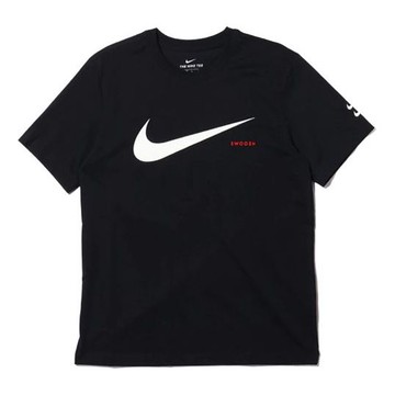 Nike Swoosh logo Double Hook Half-sleeved Black