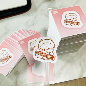 PORONGI 的巧克力棒日版。 1 張可撕式貼紙 - 可愛日記 (lintam)