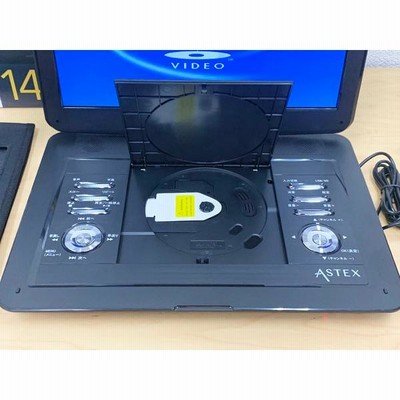 未使用】ASTEX フルセグ搭載 ポータブルDVDプレイヤー AS-14TV01