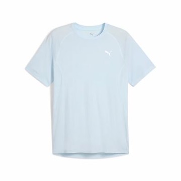 Puma 上衣 Velocity Tri-Blend 跑步 男款 藍 短袖 短T 運動 吸濕快乾 52660399