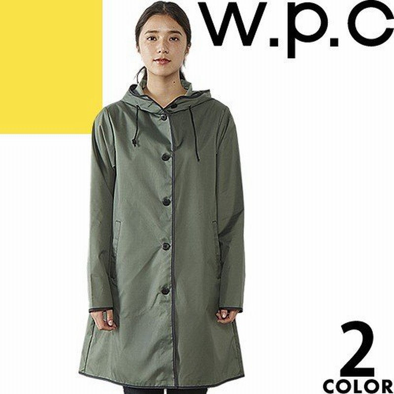 wpc w.p.c レインコート レディース レインウェア カッパ 雨具 自転車 防水 撥水 通学 通勤 かわいい おしゃれ ロング PIPING  COAT R-1091 通販 LINEポイント最大0.5%GET | LINEショッピング