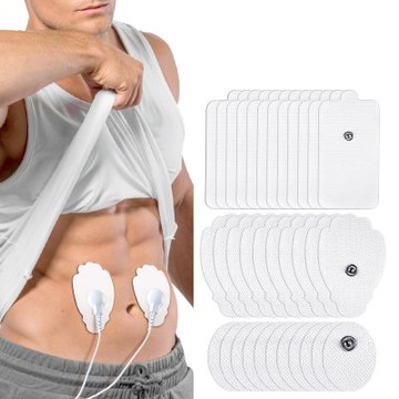 los2397C多組水凝膠啫喱膠健腹按摩貼無紡布扣式三件套肌肉鍛煉小手掌舒緩貼片