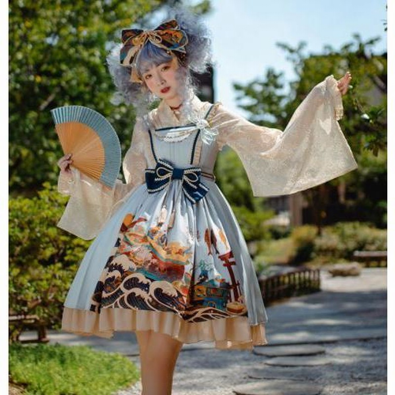 ロリータ服 ロリータファッション ジャンスカ 5色 JSK 和ロリ