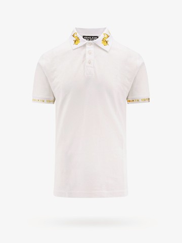 Polo shirt with watercolor collar - VERSACE JEANS COUTURE - gender_Man