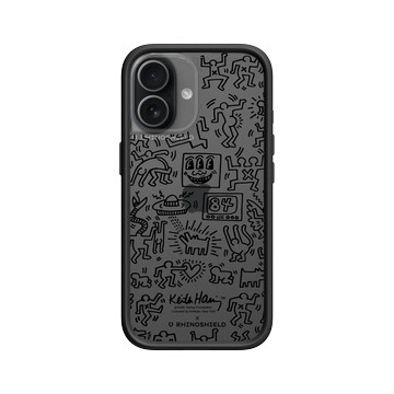iPhone 17 Mod NX -邊框背蓋組合 (相機按鈕) 黑 - Keith Haring - Line Art