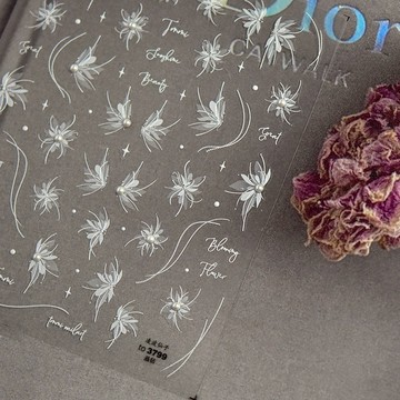 tomoni晶鑽凌波仙子美甲貼紙 日系蝴蝶美甲飾品 背膠貼紙 美甲diy 背膠指甲貼3799