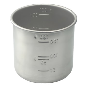 不銹鋼米杯 刻度清晰 日本製造 尺寸6.5x6厘米  不銹鋼色  180ml  1個