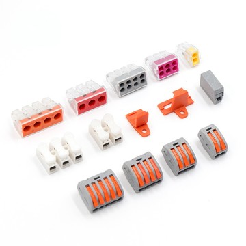 🔧快速接線端子 接線端子快速對接卡扣帽 電線按壓式 並線連接器 電線硬軟線接頭 導線分線並線器