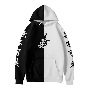 Fashion Colorblock Sweatshirt Hoodie時尚拼色衛衣連帽衫 男士