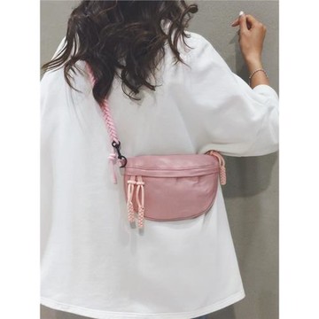 韓系ins風帆布包女2025新款夏運動胸包休閑百搭手機單肩斜挎小包