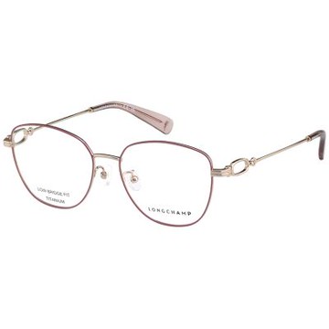 LONGCHAMP 純鈦 光學眼鏡(粉色配金色)LO2544LB