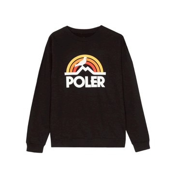 PIGEON RAINBOW CREW長袖上衣/  STAPLE 聯名款/  黑色 尺寸M