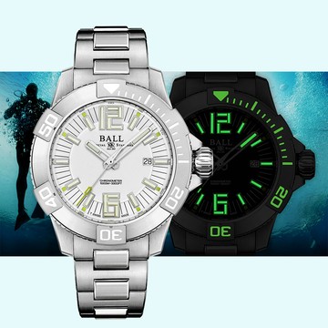 BALL 波爾 DeepQUEST II系列 鈦 天文台認證1000米潛水機械腕錶-42mm DM3002A-SC-WH