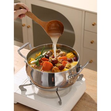 特厚食品級316不銹鋼湯鍋無涂層家用電磁爐煮鍋加厚加深2024新款