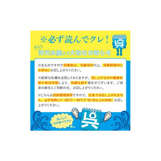 ふるさと納税 広島県 呉市 沖元水産 広島かき むき身 1.2kg（600g×2袋） 加熱用