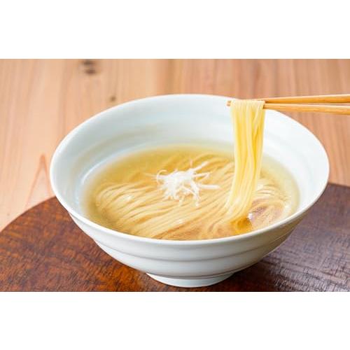 小川製麺所  老舗蕎麦屋の山形 塩ラーメン 塩中華 1袋 2人前×3袋（6人前）フランス産 ラーメン 岩塩使用 澄んだ黄金色 スープ