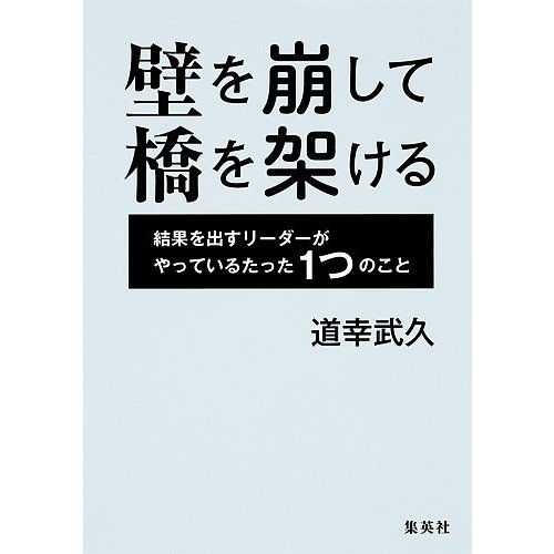 壁を崩して橋を架ける 結果を出すリーダーがやっているたった1つのこと 道幸武久 著